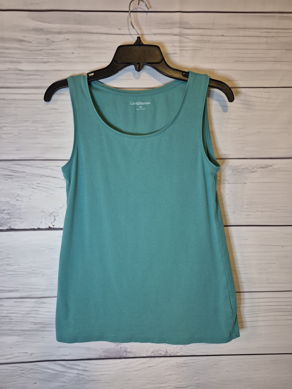 croft & barrow Teal Scoop Neck Tank Top